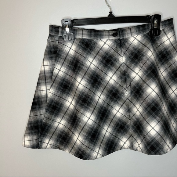 Urban Outfitters Silence + Noise Maxwell Blue Plaid A-Line Mini Skirt Size 10 - Picture 13 of 15